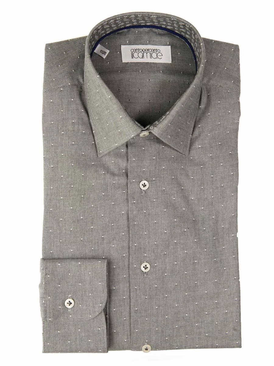 Camicia Sartoriale Cotone  Twille - Interno Collo a Contrasto