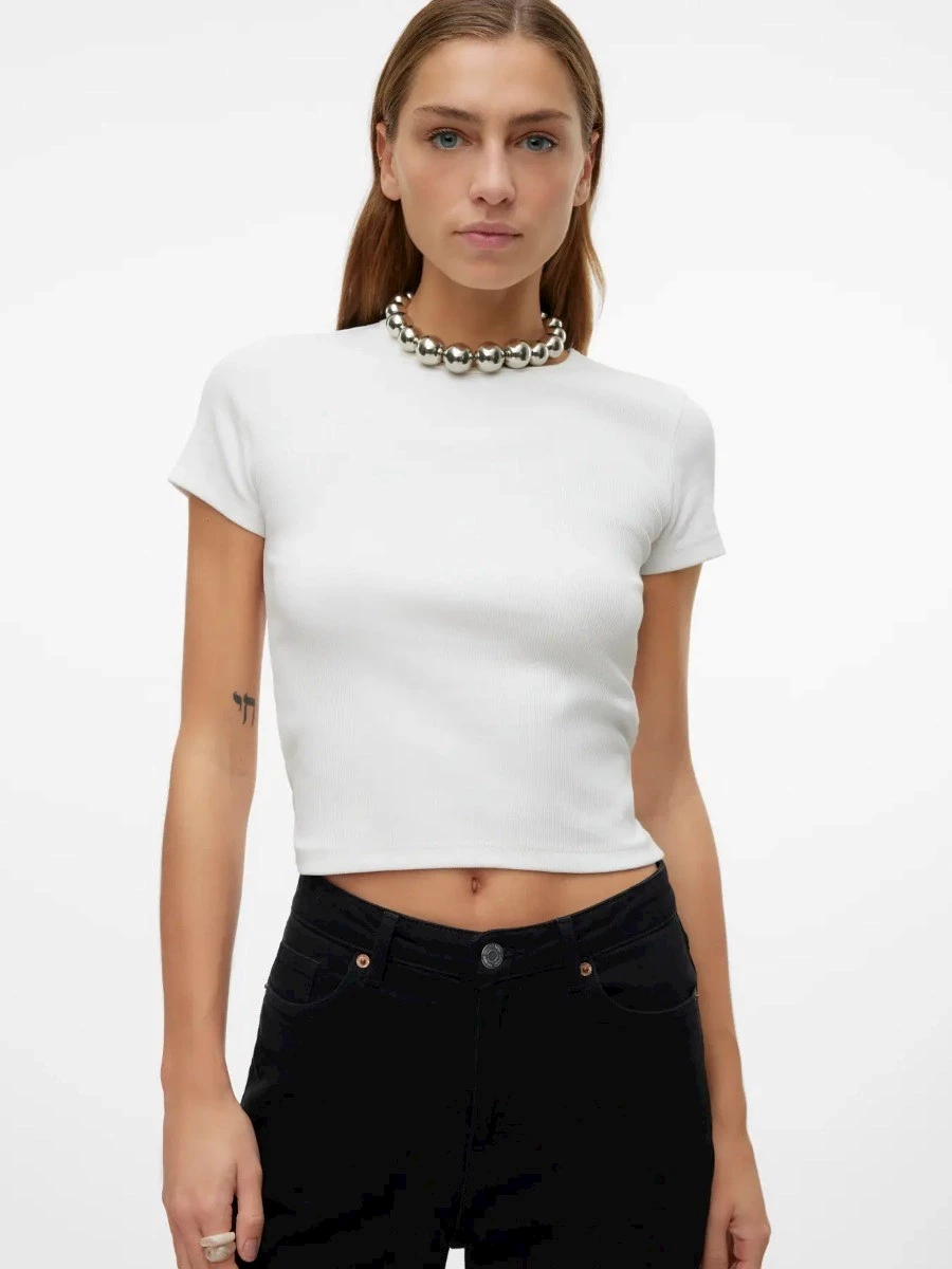 T-Shirt V-R  10306894 Cotone e elastene