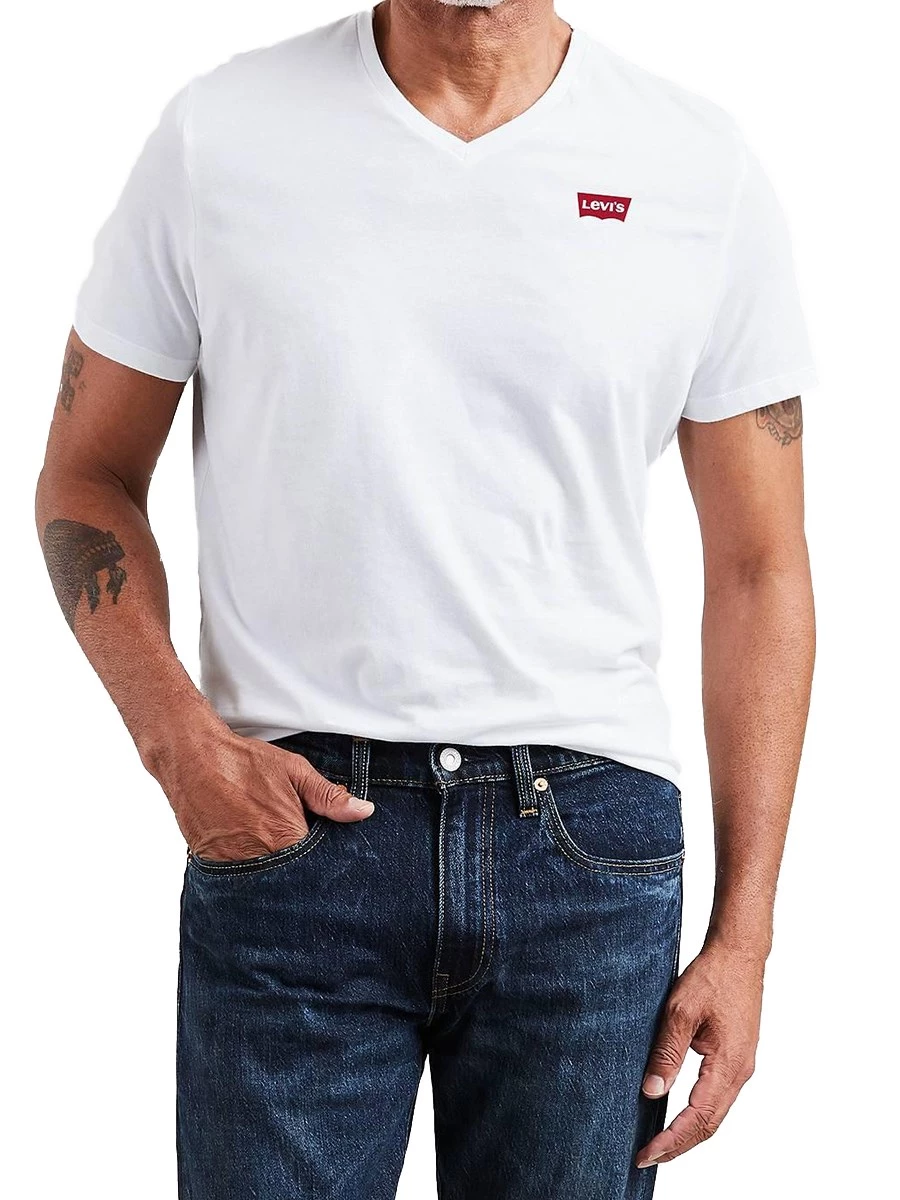 T-Shirt Levi's 85641 Scollo a V 100% Cotone Regular Fit