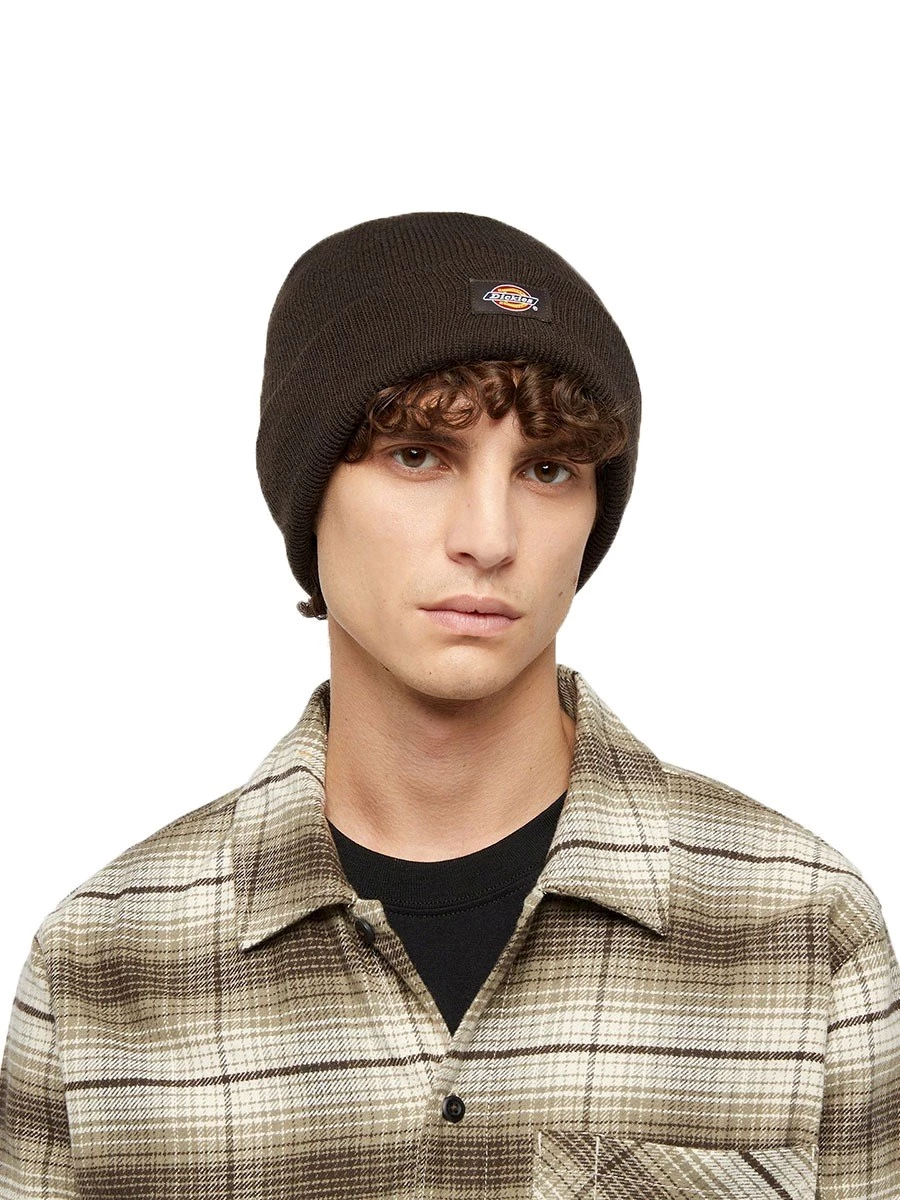 Cappello Dickies DK0A4X7K0DB1 GIBSLAND BEANIE DARK BROWN