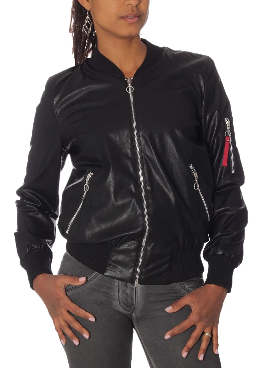 Giubbotto 6Hi Nexive in Ecopelle. Made in Italy