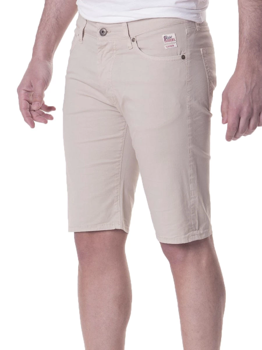 Bermuda Roy Rogers Man 529 Gabardina Elasticizzata Made in Italy