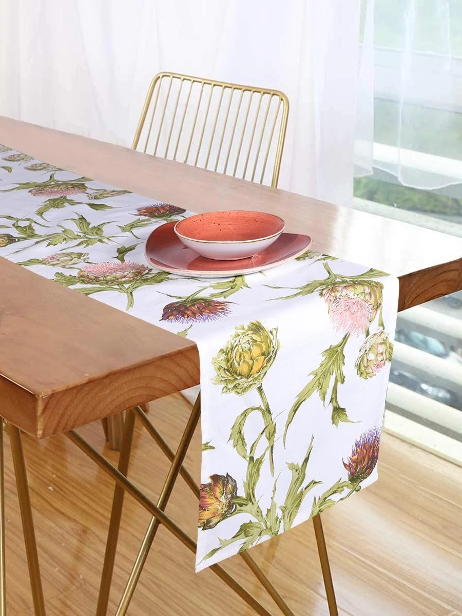 Runner da Tavola  Fantasia Colorato. Centrotavola Puro Cotone.