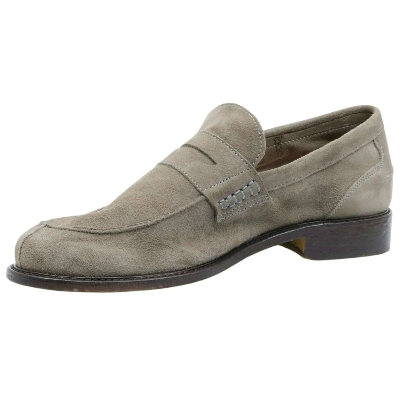 Mocassino uomo Antica Cuoieria 22489 in camoscio grigio