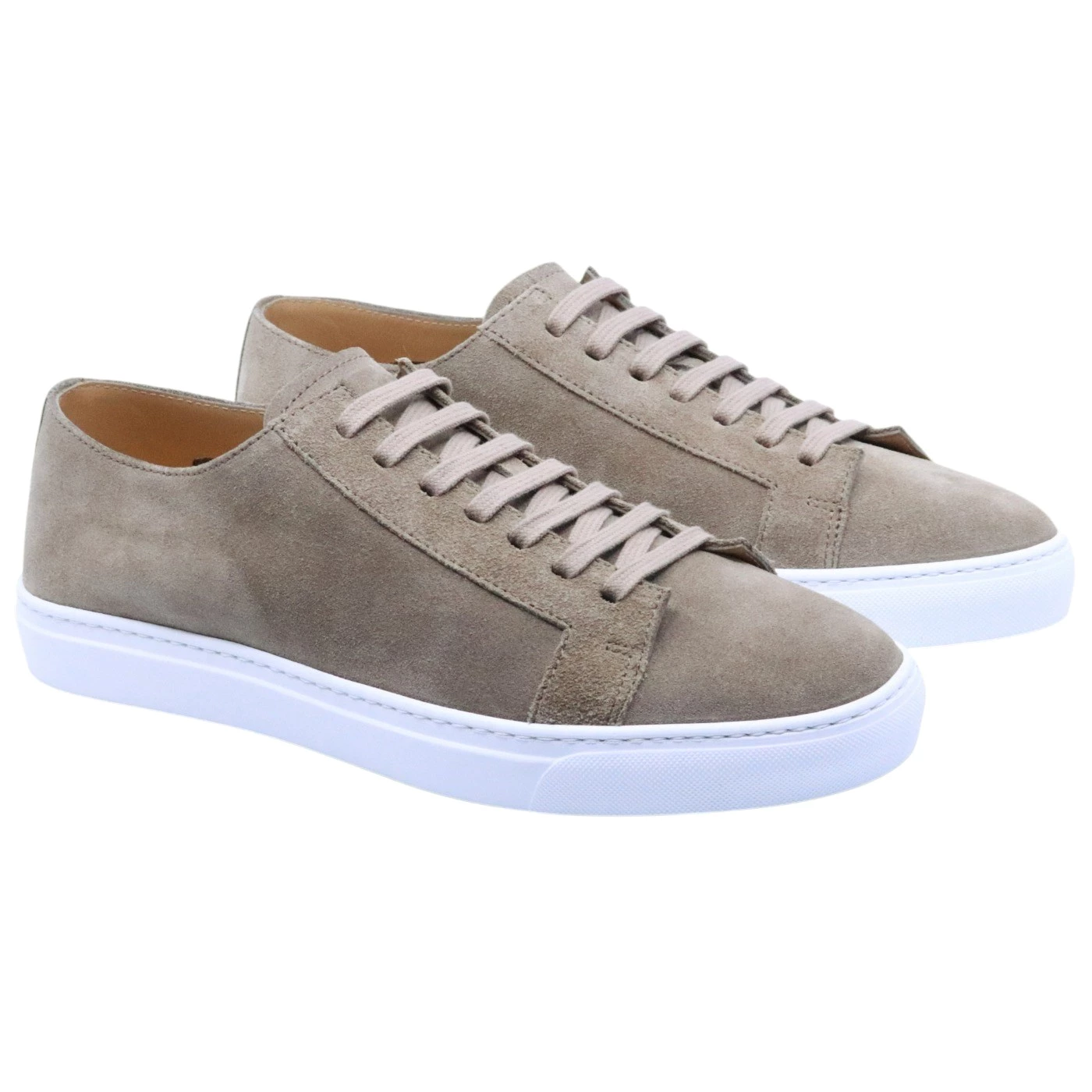 Sneaker uomo Rossano Bisconti 465-02 in camoscio taupe