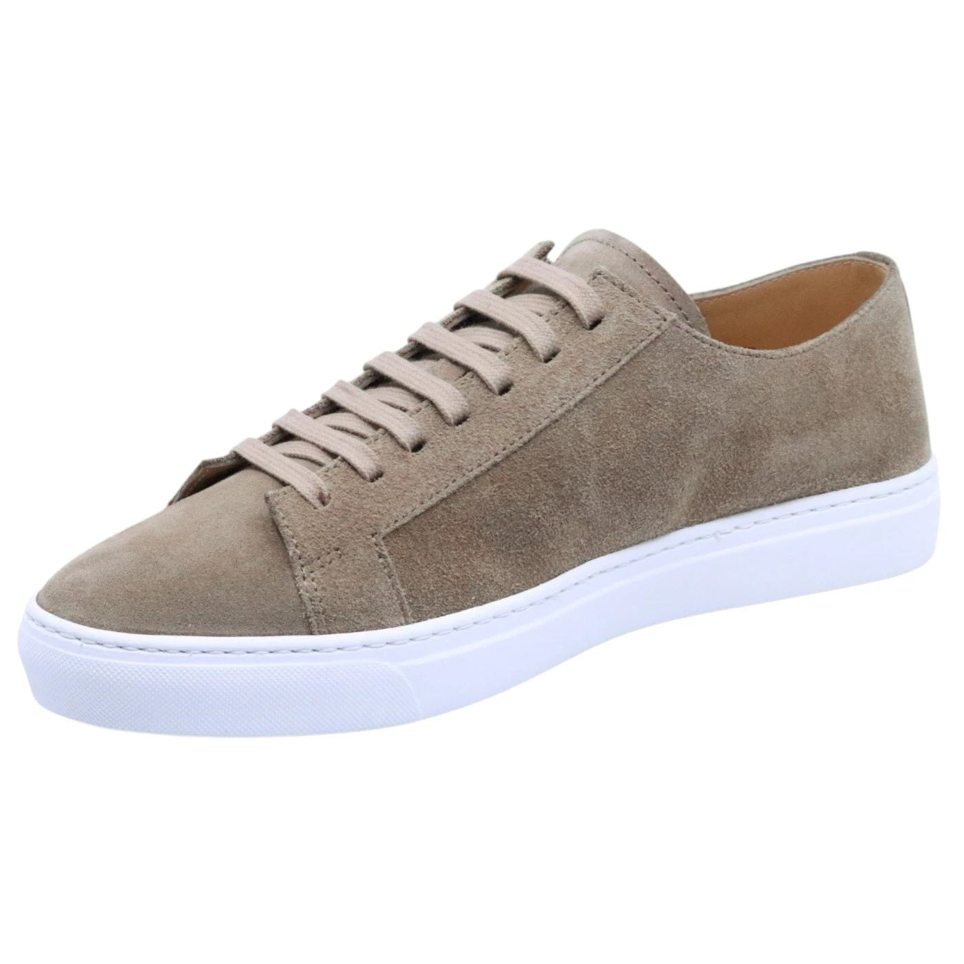 Sneaker uomo Rossano Bisconti 465-02 in camoscio taupe