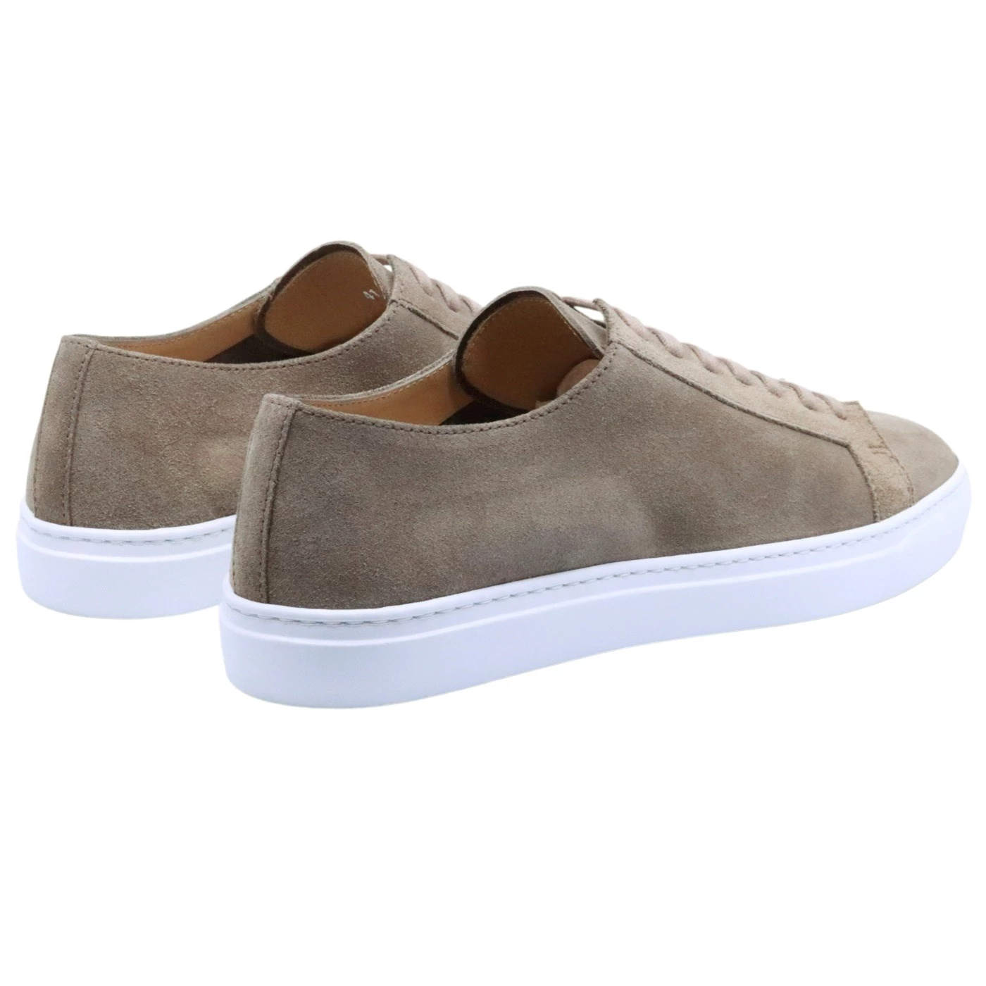 Sneaker uomo Rossano Bisconti 465-02 in camoscio taupe