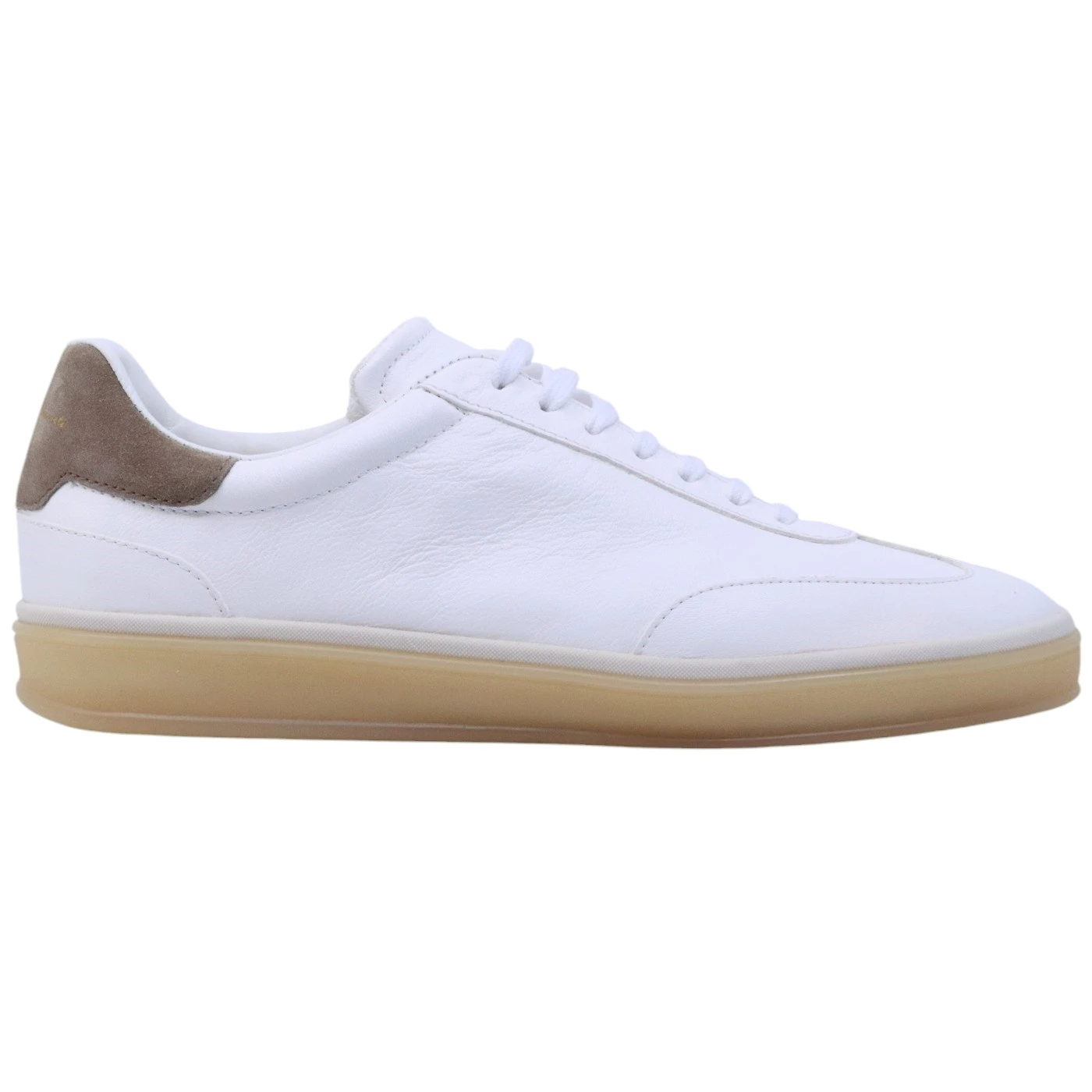 Snekaer uomo Rossano Bisconti 678 in pelle bianca