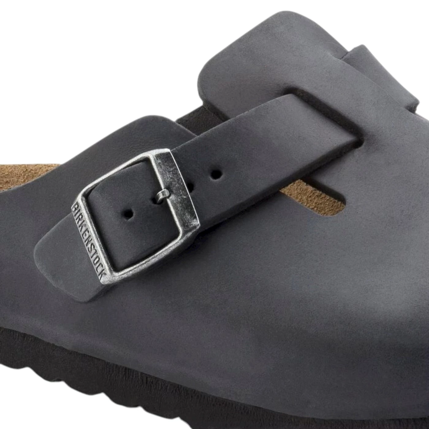 Birkenstock Boston in pelle oiled nero