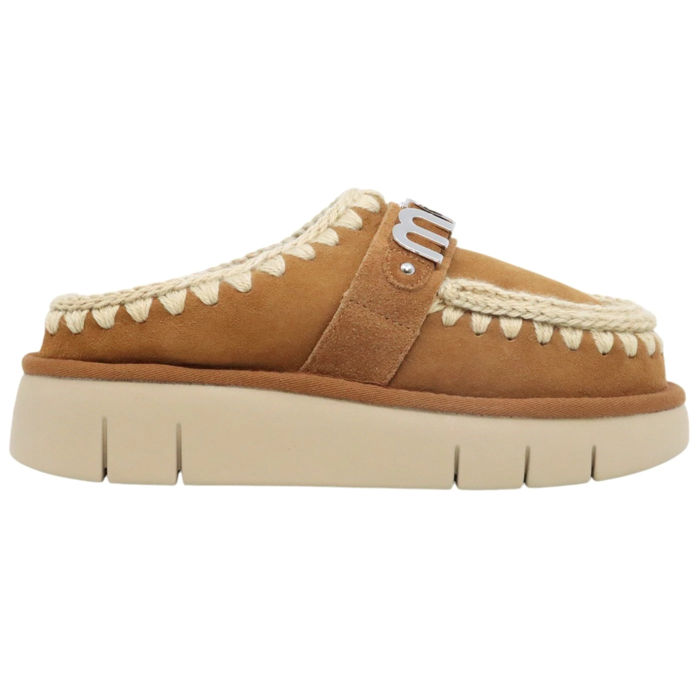 Sabot MOU Bounce Clog Metal Logo 531001 in pelle di montone