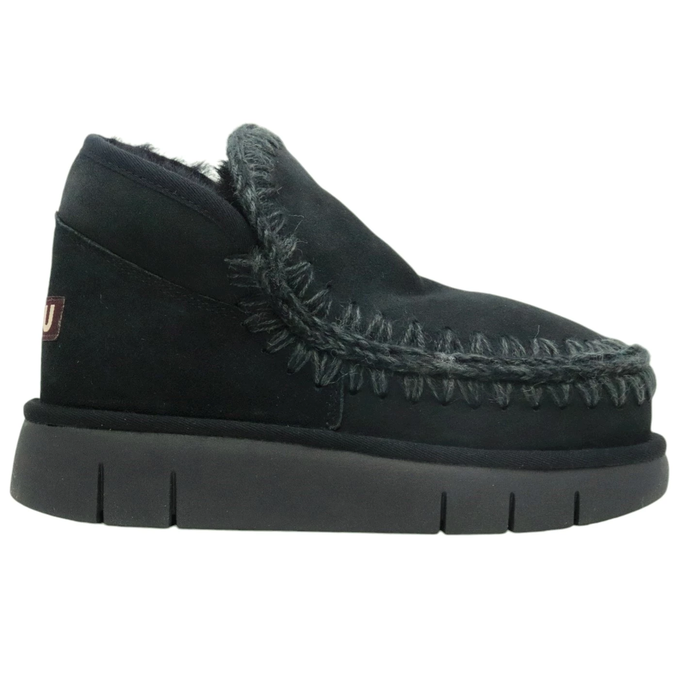 Sneaker MOU Eskimo Bounce 531009 in pelle di montone nero