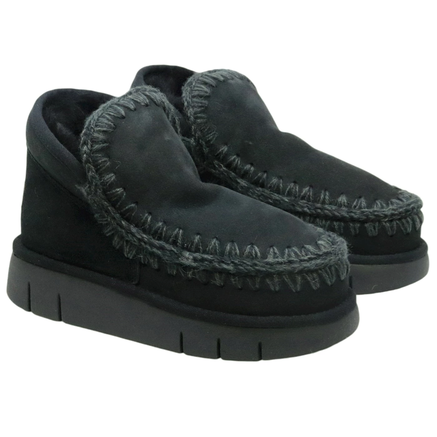 Sneaker MOU Eskimo Bounce 531009 in pelle di montone nero