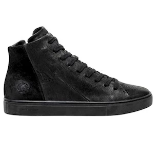 Crime London 11670 High Top Essential sneaker uomo in pelle nera