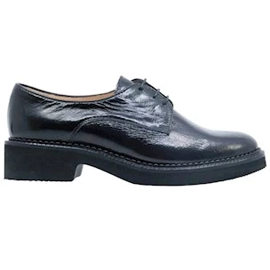 Le Briella 1168 scarpa allacciata donna in pelle lucida nera