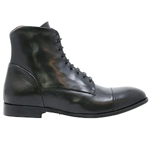Crispiniano 124-14 stivaletto uomo pelle nero con zip interna