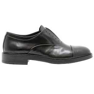 Pawelk's 15327 scarpa oxford da uomo in pelle nera