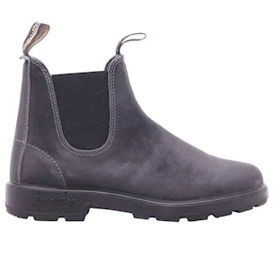 Blundstone 1910 chelsea boot unisex in camoscio cerato grigio