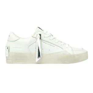 Sneaker donna Crime London Sk8 Deluxe 21111 in pelle bianca