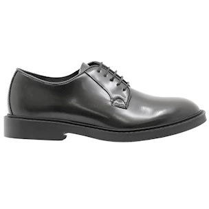 Antica Cuoieria 23050 scarpa derby da uomo in pelle nera