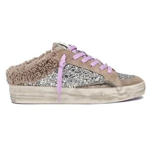 Crime London 25132 Sk8 Deluxe Sabot sneaker donna in glitter