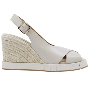 Sandalo zeppa Palomitas Wanda 27 4001 in pelle avorio