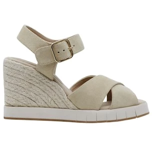 Sandalo zeppa Palomitas Laurel 27 4001 in camoscio sabbia