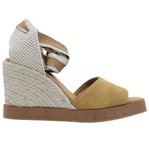 Sandalo zeppa Palomitas Hedera 27 4601 in camoscio cammello