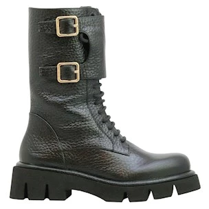 Paloma Barceló Comba stivaletto donna in nappa nera