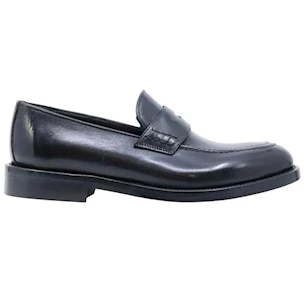 Mocassino uomo Crispiniano 3510 in pelle nera