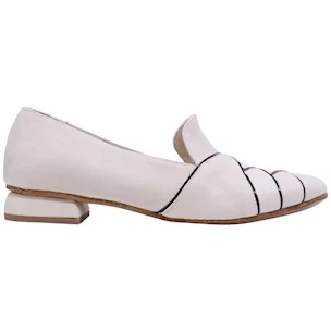Mocassino donna Kudetà 414700 in pelle bianca