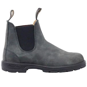 Blundstone 587 chelsea boot unisex in pelle nera sfumata