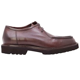 Triver Flight 730 scarpa ingegnere uomo in pelle marrone