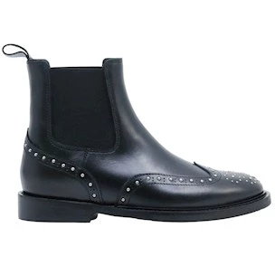 Chelsea Boot donna Anna F 9892 in pelle nera