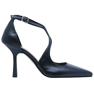 Décolleté donna Ranye Adele in pelle nera