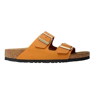 Birkenstock Arizona Brunt Orange sandalo doppia fibbia arancio