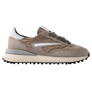 DATE Athleta Touch Taupe  AT TC TA sneaker uomo in nylon e suede