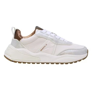 Smith X Blaze sneaker donna in nylon avorio e bronzo