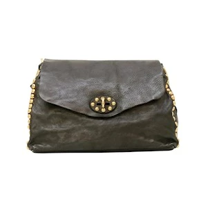 Campomaggi C042250 borsa tracolla donna in pelle grigia