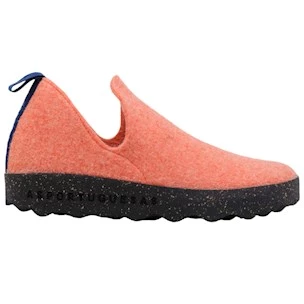 Asportuguesas City scarpa donna in lana arancio e sughero