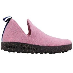 Asportuguesas City scarpa donna in lana rosa e sughero