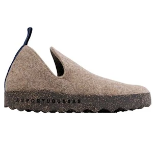 Asportuguesas City scarpa uomo in lana taupe e sughero