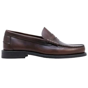 Saxone of Scotland COLL 23 mocassino uomo in pelle marrone scuro