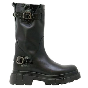 GIO+ CORA26A Combi Nero stivaletto donna in pelle nera