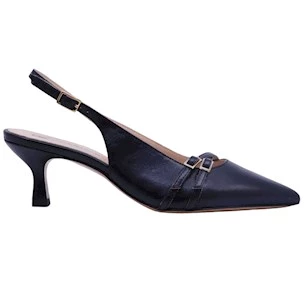 Slingback Fabio Rusconi 2565 donna in pelle nera