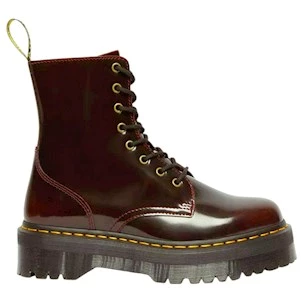 Dr. Martens Jadon platform boot in pelle rosso ciliegia