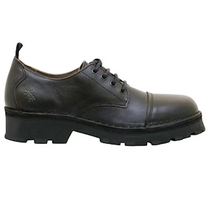 Fly London KLOU134 scarpa stringata uomo in pelle nera
