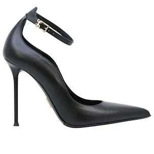 Sergio Levantesi Livia56 décolleté donna pelle nero cinturino