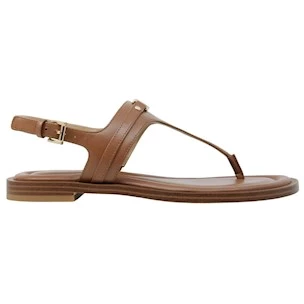 Sandalo infradito Michael Kors Mandy in pelle cuoio