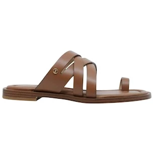 Sandalo basso Michael Kors Nora in pelle cuoio