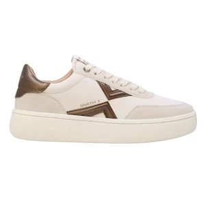 Smith X Ocean sneaker donna bianca e bronzo